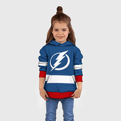 Толстовка-худи детская Tampa Bay Lightning, цвет: 3D-красный — фото 2