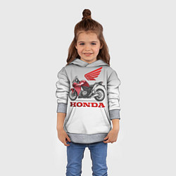 Толстовка-худи детская Honda 2, цвет: 3D-меланж — фото 2