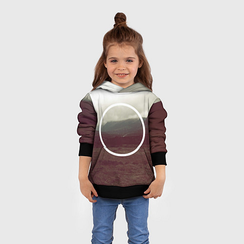 Детская толстовка Круг / 3D-Черный – фото 4