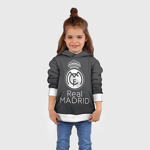 Детская толстовка Real Madrid / 3D-Белый – фото 4