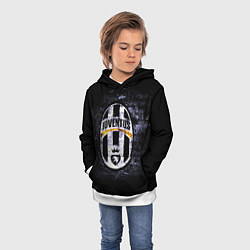 Толстовка-худи детская Juventus: shadows, цвет: 3D-белый — фото 2