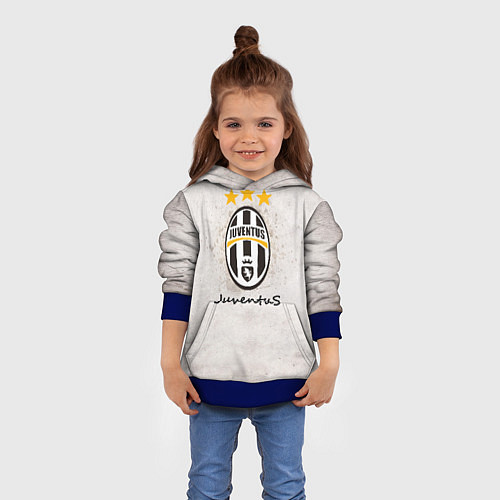 Детская толстовка Juventus3 / 3D-Синий – фото 4