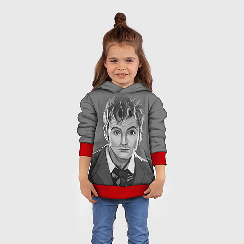Детская толстовка Doctor Who: fun-art / 3D-Красный – фото 4
