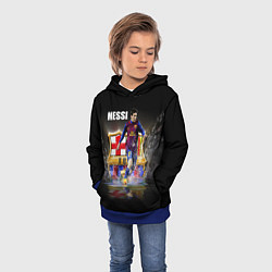 Толстовка-худи детская Messi FCB, цвет: 3D-синий — фото 2