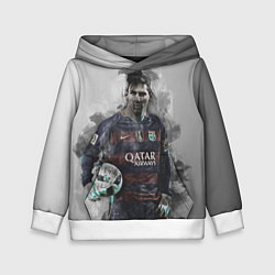 Толстовка-худи детская Lionel Messi, цвет: 3D-белый