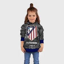 Толстовка-худи детская Атлетико Мадрид, цвет: 3D-синий — фото 2