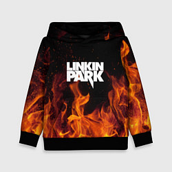 Толстовка-худи детская Linkin Park: Hell Flame, цвет: 3D-черный