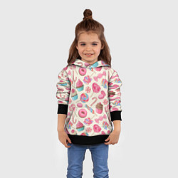 Толстовка-худи детская Радости для сладости, цвет: 3D-черный — фото 2