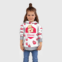 Толстовка-худи детская Ирина, цвет: 3D-меланж — фото 2