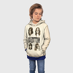Толстовка-худи детская Led Zeppelin Guys, цвет: 3D-синий — фото 2