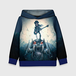 Толстовка-худи детская Motorhead Guitarist, цвет: 3D-синий