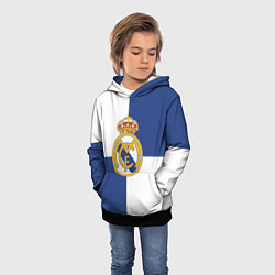 Толстовка-худи детская Real Madrid: Blue style, цвет: 3D-черный — фото 2