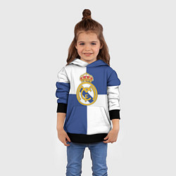 Толстовка-худи детская Real Madrid: Blue style, цвет: 3D-черный — фото 2