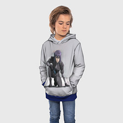Толстовка-худи детская Ghost In The Shell 5, цвет: 3D-синий — фото 2