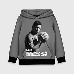 Толстовка-худи детская Leo Messi цвета 3D-черный — фото 1