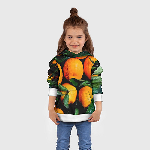 Детская толстовка Мандаринчики / 3D-Белый – фото 4