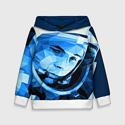 Толстовка-худи детская Gagarin Art, цвет: 3D-белый