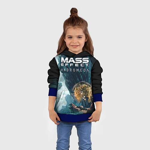 Детская толстовка Mass Effect: Andromeda / 3D-Синий – фото 4