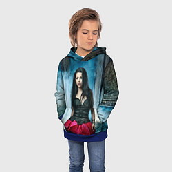 Толстовка-худи детская Evanescence, цвет: 3D-синий — фото 2