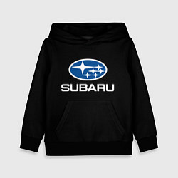 Толстовка-худи детская Subaru - emblem, цвет: 3D-черный