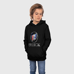 Толстовка-худи детская Buick, цвет: 3D-черный — фото 2