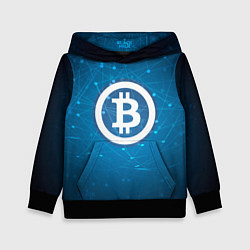 Детская толстовка Bitcoin Blue