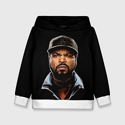 Толстовка-худи детская Ice Cube, цвет: 3D-белый