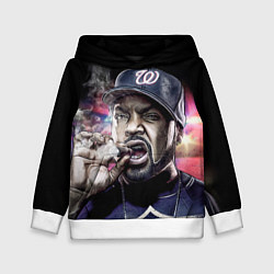 Толстовка-худи детская Ice Cube: Big boss цвета 3D-белый — фото 1