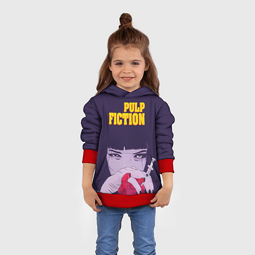 Детская толстовка Pulp Fiction: Dope Heart / 3D-Красный – фото 4