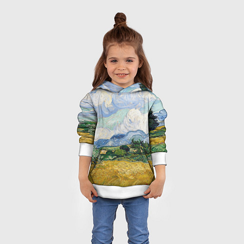 Детская толстовка Ван Гог Картина / 3D-Белый – фото 4