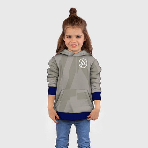 Детская толстовка Linkin Park: Grey style / 3D-Синий – фото 4