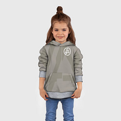 Толстовка-худи детская Linkin Park: Grey style, цвет: 3D-меланж — фото 2