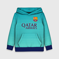 Толстовка-худи детская Barcelona FC: Aqua, цвет: 3D-синий