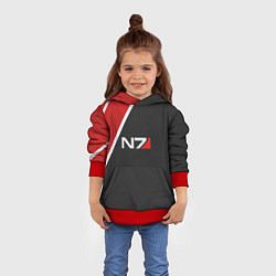 Толстовка-худи детская N7 Space, цвет: 3D-красный — фото 2