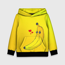 Толстовка-худи детская Just Banana (Yellow), цвет: 3D-черный