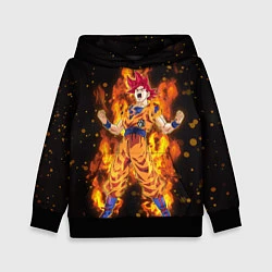 Детская толстовка Fire Goku