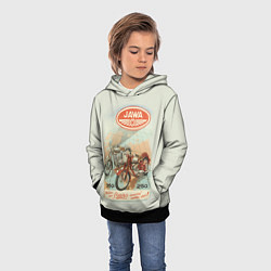Толстовка-худи детская JAWA, цвет: 3D-черный — фото 2
