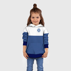 Толстовка-худи детская Chelsea FC: Light Blue, цвет: 3D-синий — фото 2