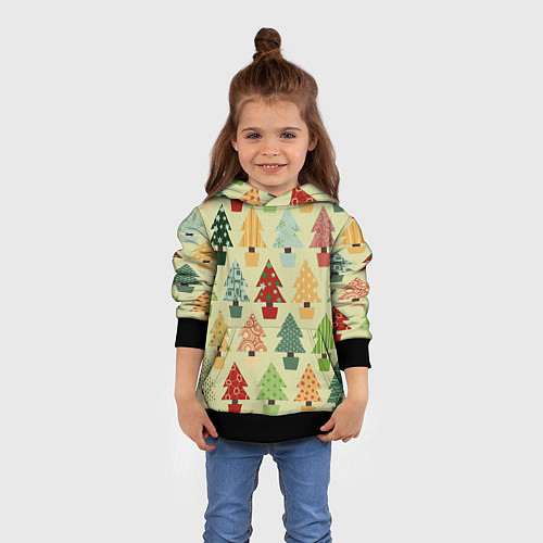Детская толстовка Новогоднее настроение / 3D-Черный – фото 4