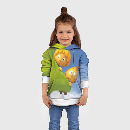 Детская толстовка Пчелка Майя / 3D-Белый – фото 4