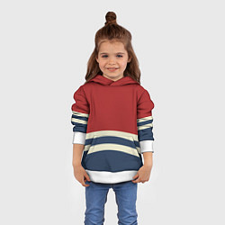 Толстовка-худи детская Волны в море, цвет: 3D-белый — фото 2