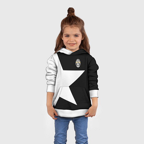 Детская толстовка FC Juventus: Star / 3D-Белый – фото 4
