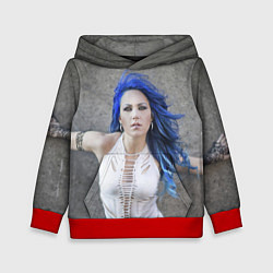 Толстовка-худи детская Arch Enemy: Alissa White-Gluz, цвет: 3D-красный