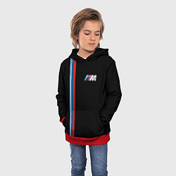 Толстовка-худи детская BMW BLACK COLLECTION БМВ, цвет: 3D-красный — фото 2