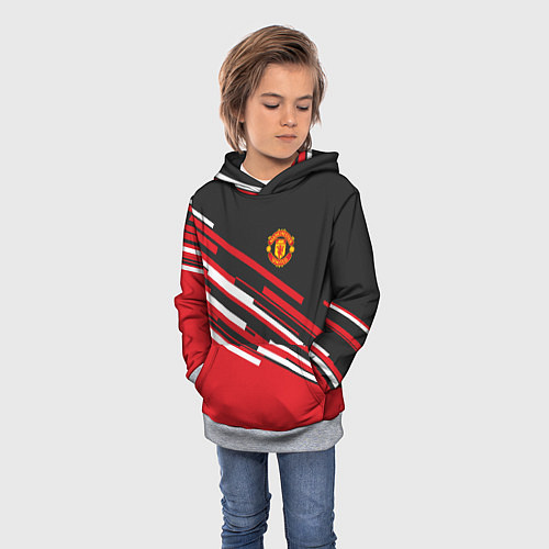 Детская толстовка Man UTD FC: Sport Line 2018 / 3D-Меланж – фото 3