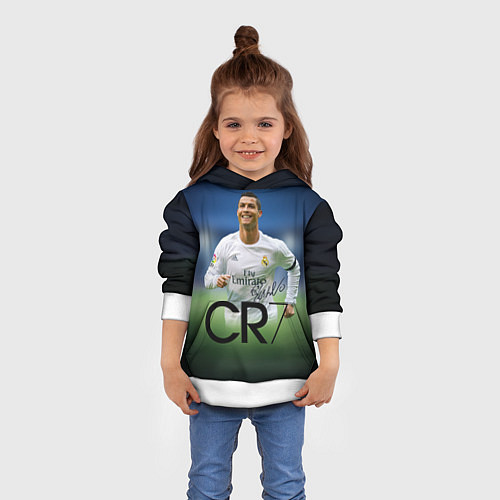 Детская толстовка CR7 / 3D-Белый – фото 4