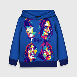 Толстовка-худи детская The Beatles: Faces, цвет: 3D-синий