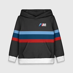 Толстовка-худи детская BMW 2018 M Sport, цвет: 3D-белый