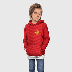 Толстовка-худи детская FC Manchester United: Reverse, цвет: 3D-белый — фото 2