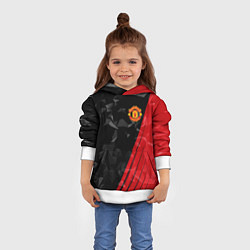 Толстовка-худи детская FC Manchester United: Abstract, цвет: 3D-белый — фото 2